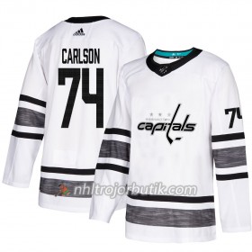 Män Ishockey Washington Capitals tröja John Carlson 74 Vit 2019 All-Star Adidas Authentic